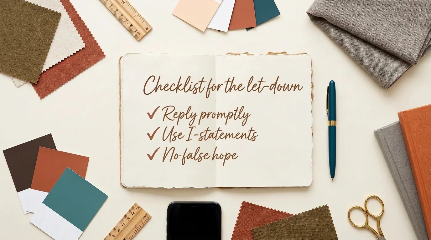 The golden rules: Use this checklist to end the chat respectfully and without any misunderstandings.