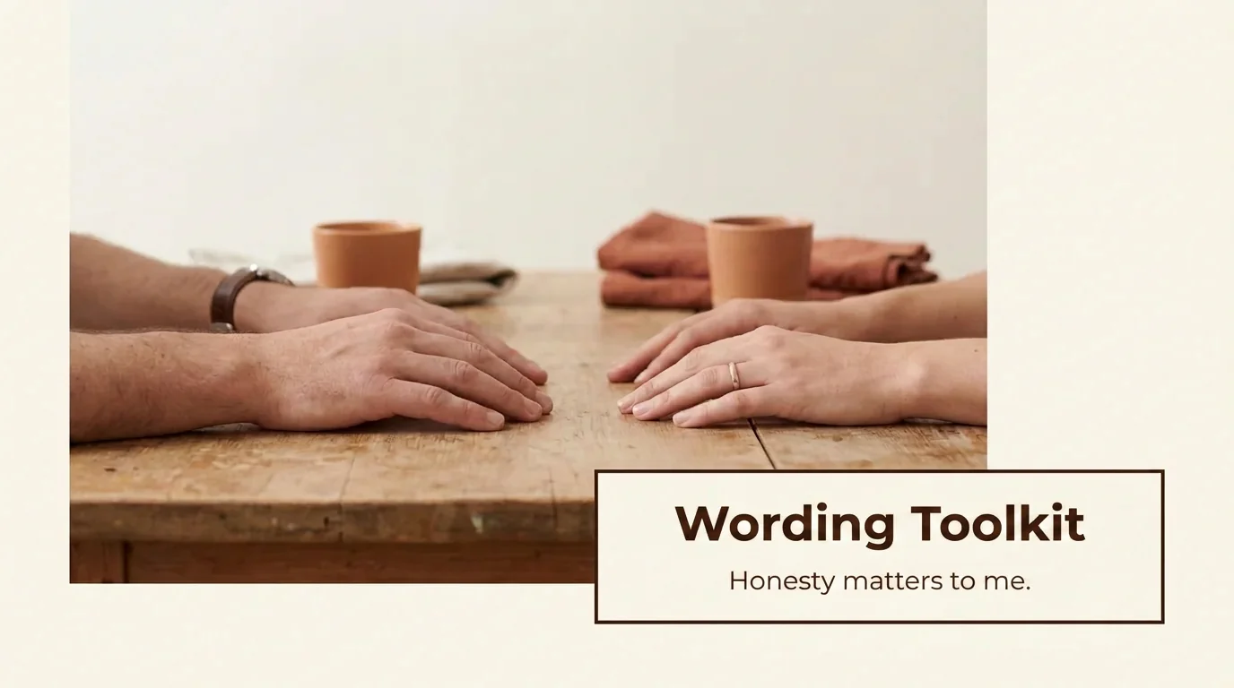 A close-up of hands during a conversation about feelings and relationship status in a calm atmosphere.