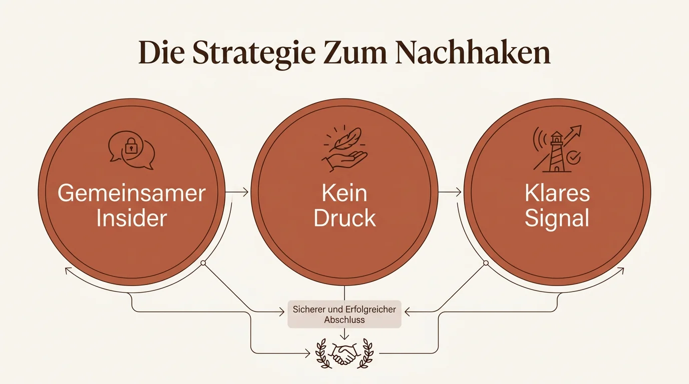 Ein grafisches Diagramm der Safe-Face-Strategie für eine elegante Kontaktaufnahme nach einem Date ohne Druck zu erzeugen.