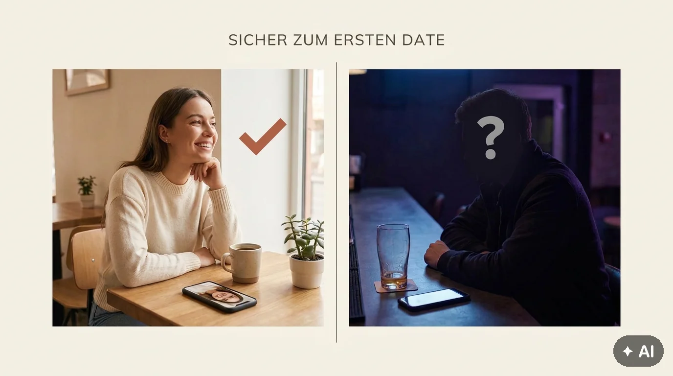 Erstes Date Sicherheit: Checkliste für ein sicheres Treffen